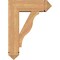 Ekena Millwork Funston Arts and Crafts Smooth Bracket w/ Offset Brace, Western Red Cedar, 7 1/2"W x 22"D x 30"H BKT0806X22X30FST03SWR - alternate 3